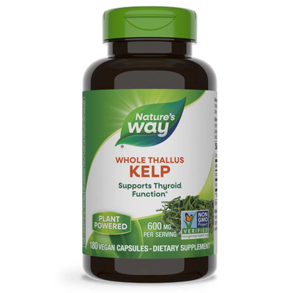 Whole Kelp Iodine Supplement | Nature’s Way | 100 Vegan Capsules thumbnail 3