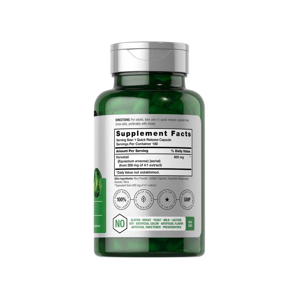 Horbäach Horsetail Extract 800mg | 180 Capsules thumbnail 2