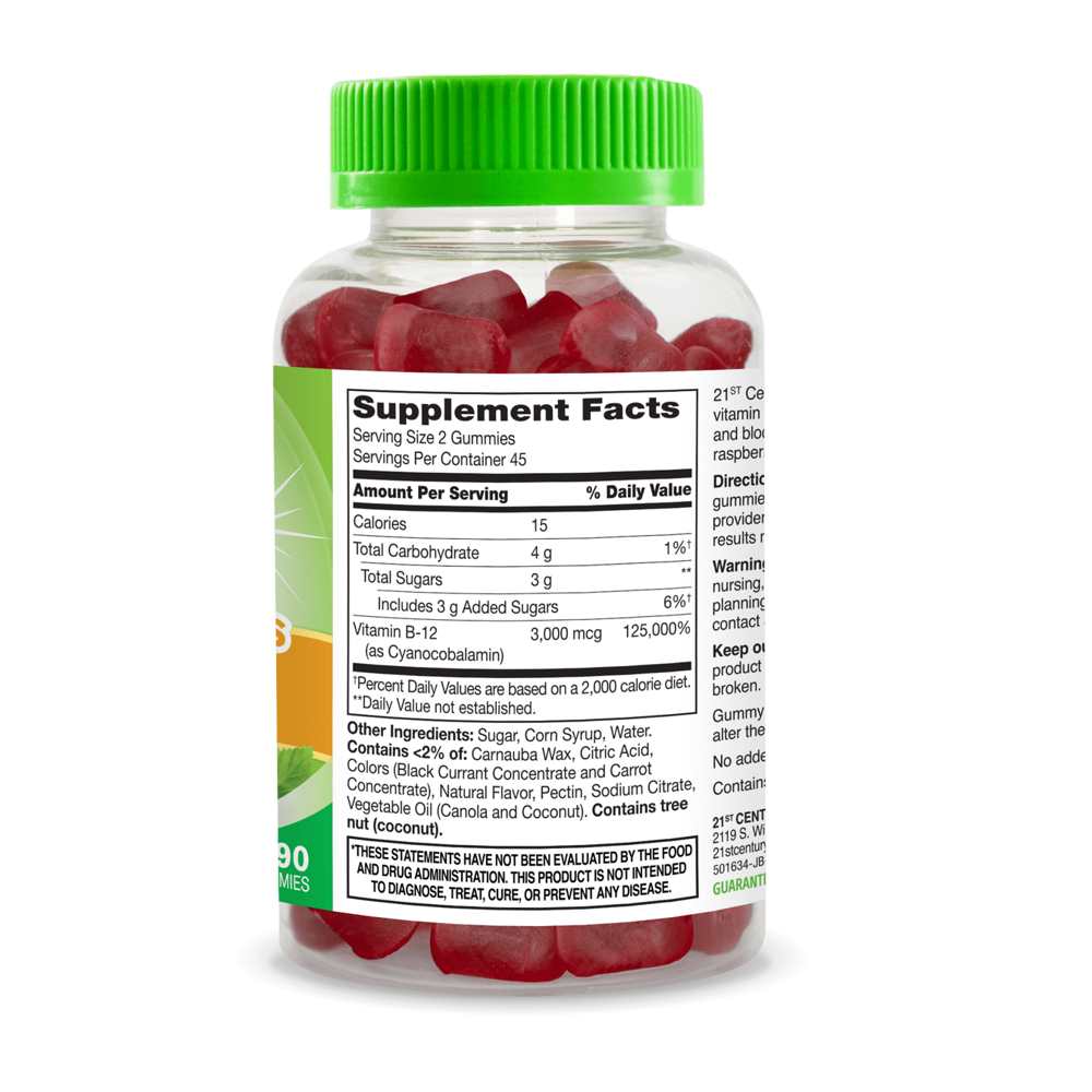 21st Century Vita Joy® B-12 3000 Mcg 90 Gummies - Extra Strength thumbnail 2
