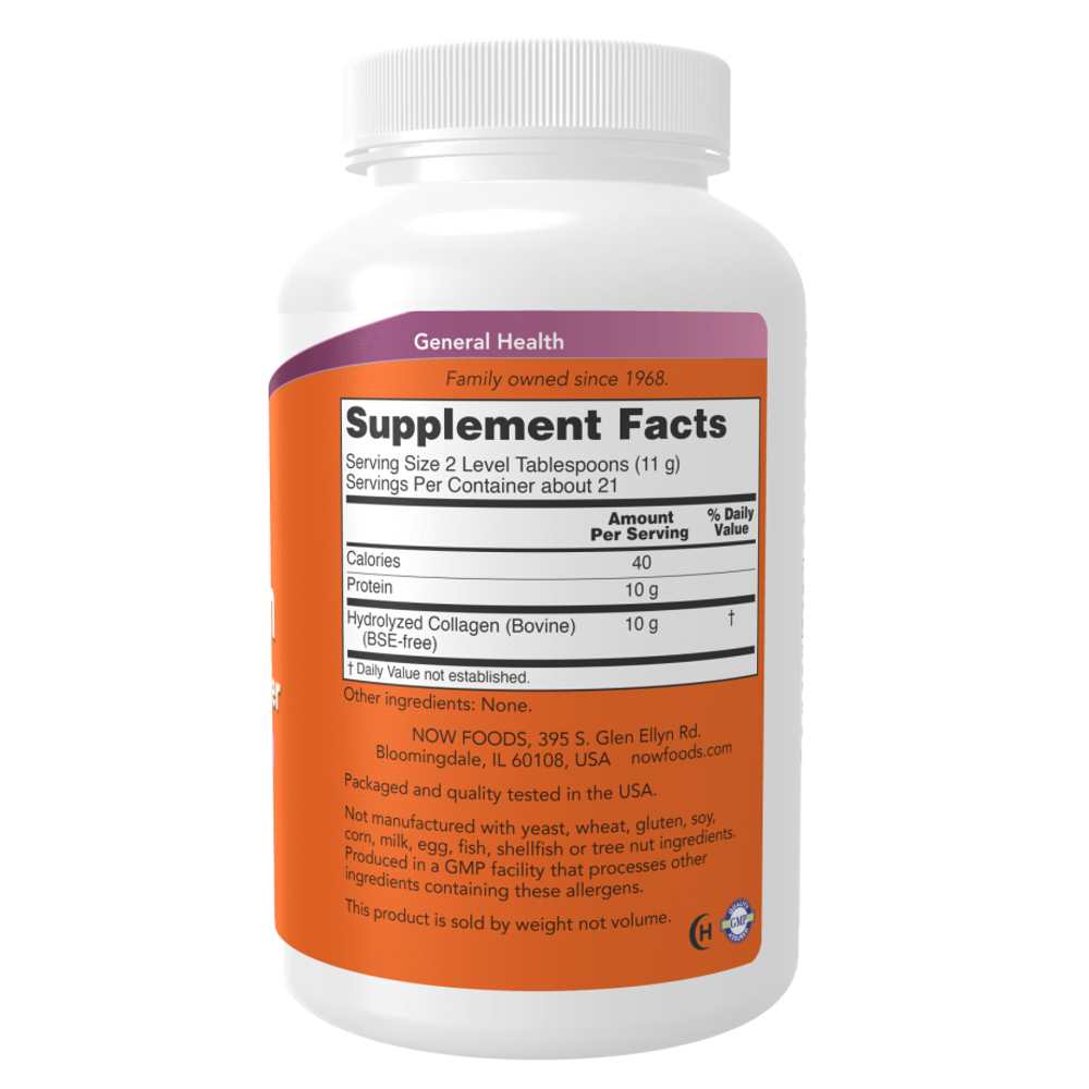 Collagen Peptides by Now Foods – 8 Oz | Clinical Strength | Bone, Joint & Skin Support thumbnail 2