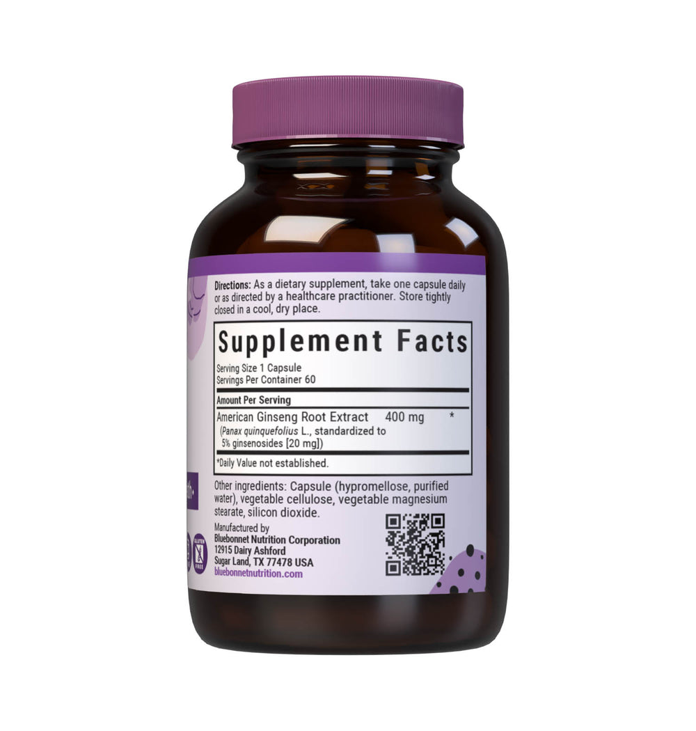 Bluebonnet Nutrition American Ginseng Root Extract 60 Caps thumbnail 2