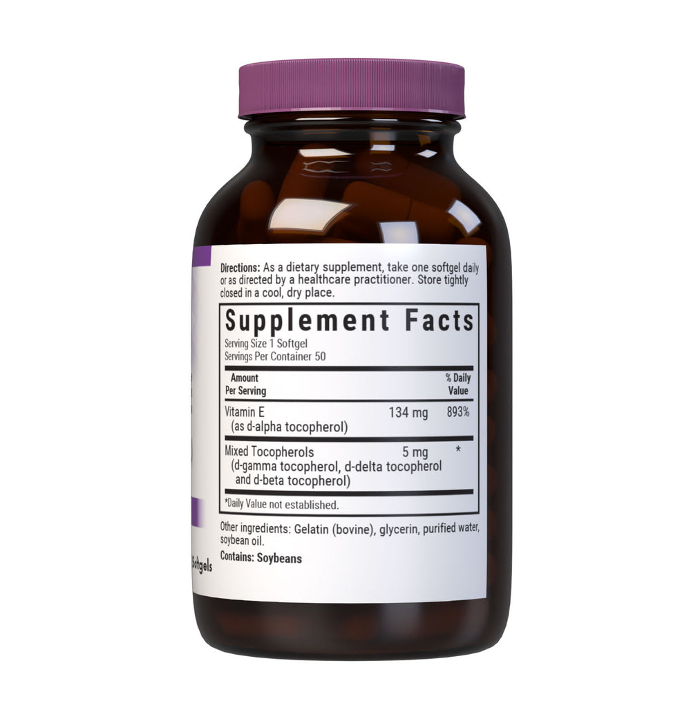Bluebonnet Nutrition Vitamin E 134 Mg (200 Iu) 50 Softgels thumbnail 2