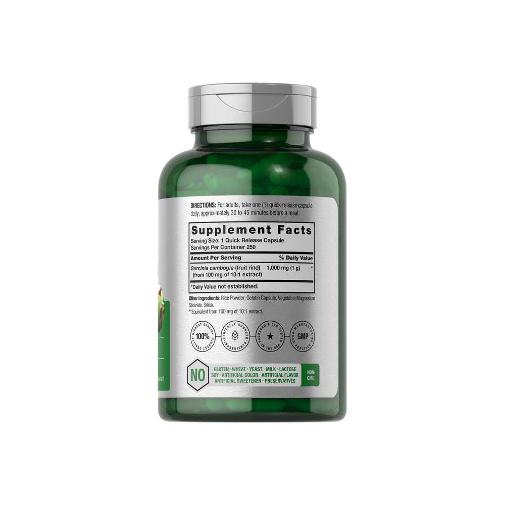 Horbäach Garcinia Cambogia Pills 1000mg | 250 Capsules thumbnail 2