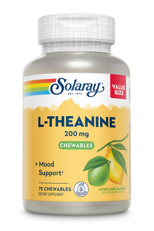 Solaray Sugar-Free L-Theanine , Lemon-Lime Flavor 30 Chewable thumbnail 2
