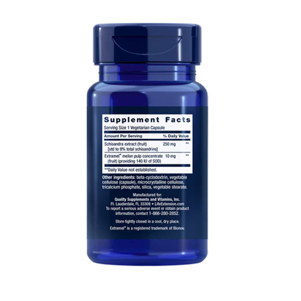 Life Extension Liver Efficiency Formula 30 vegetarian capsules thumbnail 2