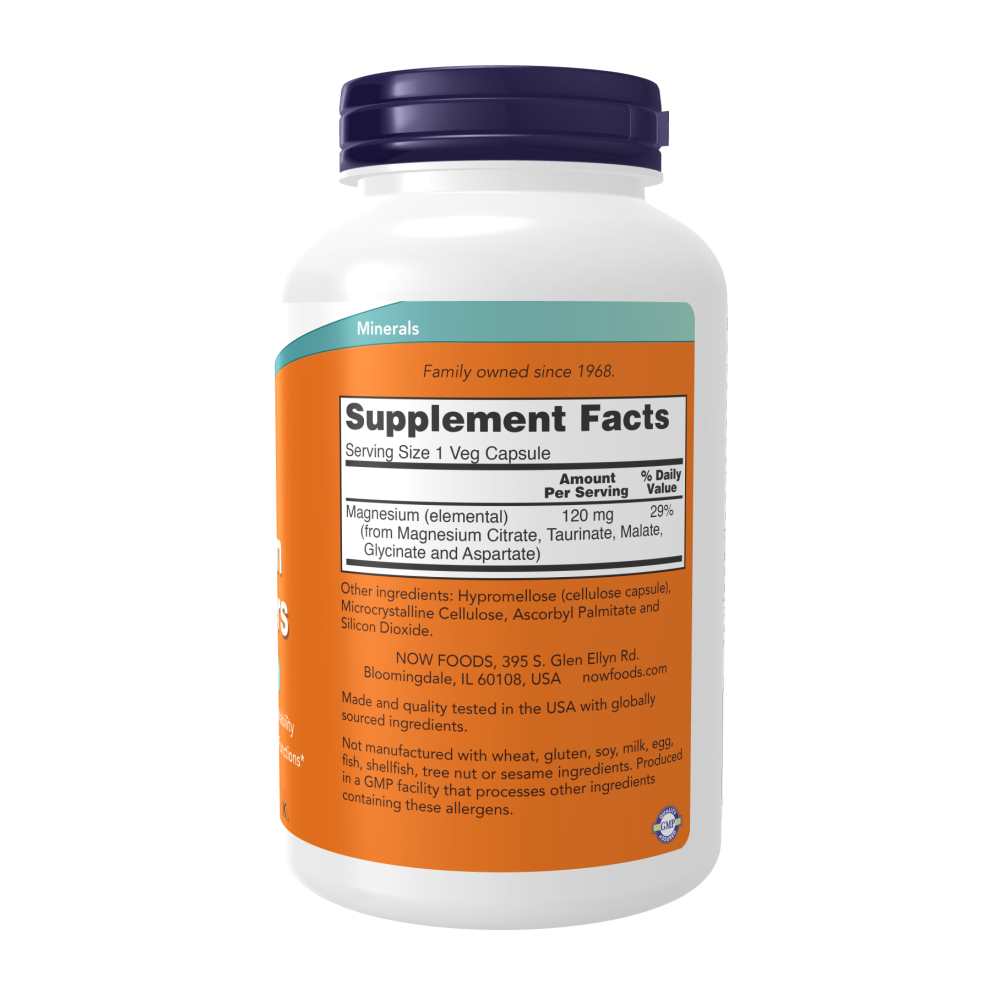 Now Foods Magnesium Transporters – Optimal Absorption Formula – 180 Veg Capsules thumbnail 2