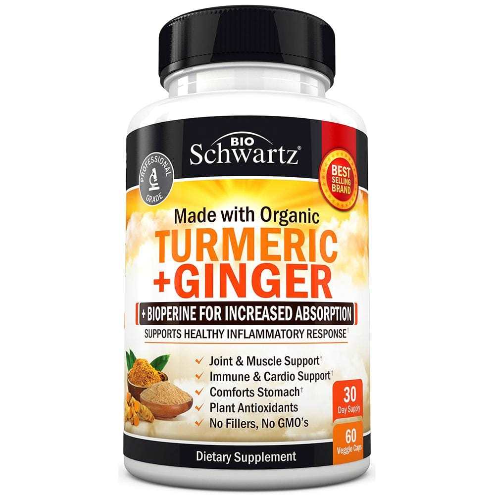 Bio Schwartz Turmeric + Ginger – 60 Capsules thumbnail 2