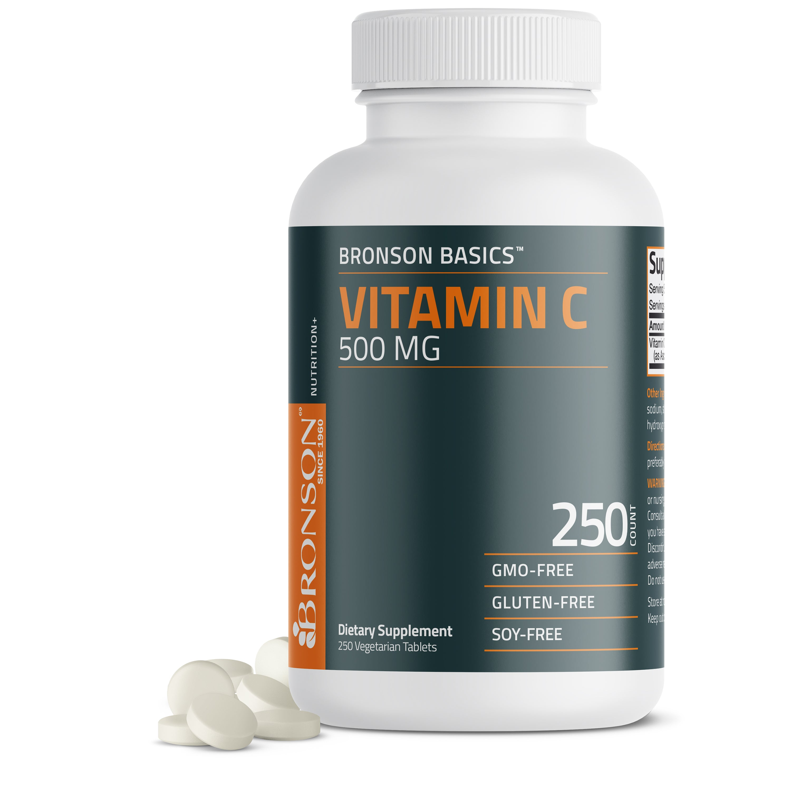 Bronson Vitamins Vitamin C 500 Mg 100 Tabs thumbnail 2
