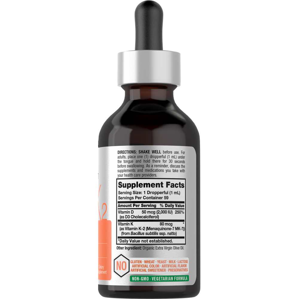 Horbäach Vitamin D-3 Complex Drops | 2oz Liquid thumbnail 2