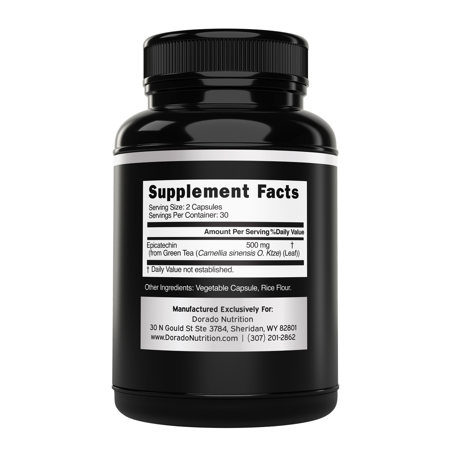 Dorado Nutrition Epicatechin Extract (500mg) 60 Caps thumbnail 2
