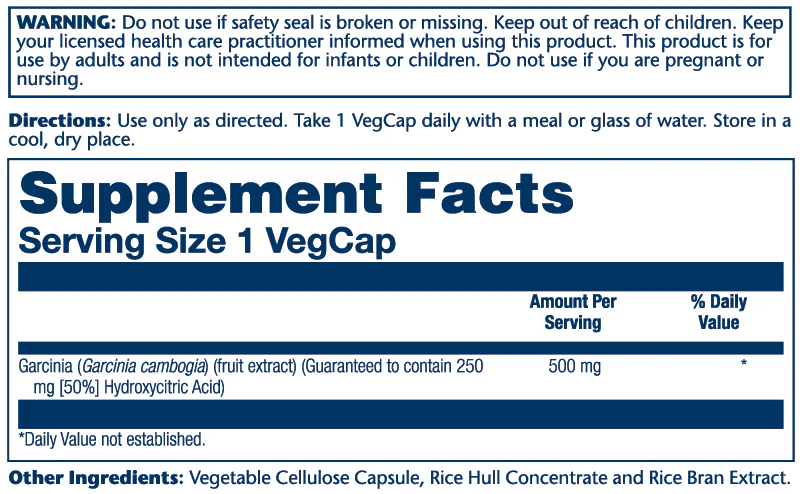 Solaray Garcinia Cambogia Fruit Ext 500mg 60 Caps thumbnail 2