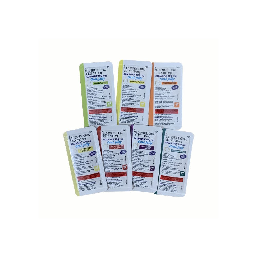 Ajanta Kamagra Oral Jelly 100mg - 1 Week Pack ( sildenafil ) thumbnail 2