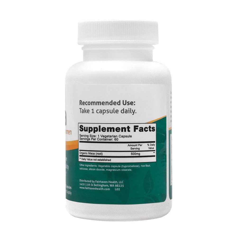 Fairhaven Health Maca – Reproductive Health, Fertility & Vitality Support for Men and Women Dietary Supplement | 60 Capsules | Two-Month Supply thumbnail 2