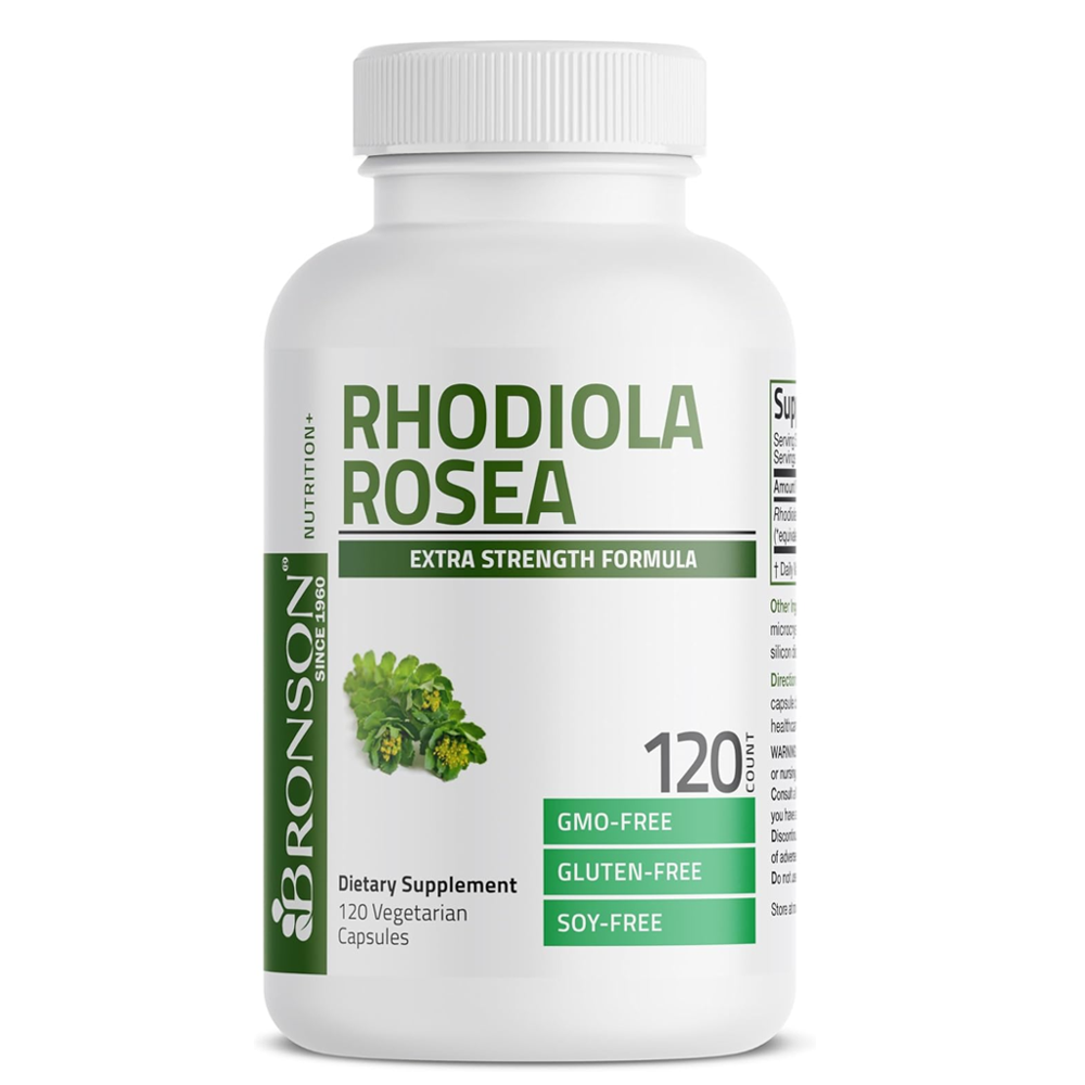 Bronson Rhodiola Rosea Vegetarian Capsules thumbnail 5