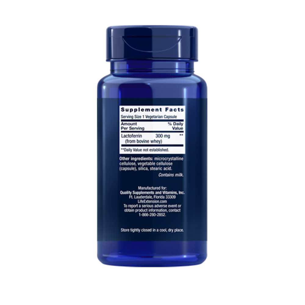 Life Extension Lactoferrin – 60 Vegetarian Capsules thumbnail 2