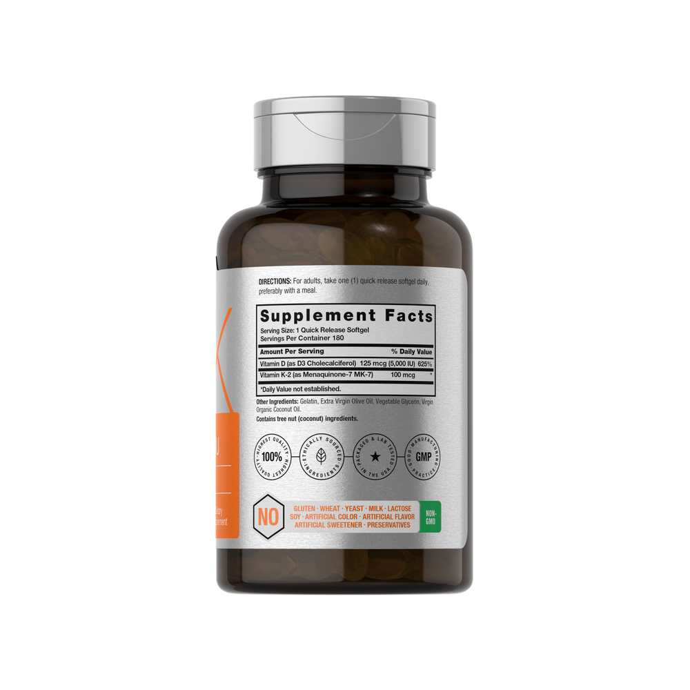 Horbäach Vitamin K-2 Complex | 180 Softgels thumbnail 2