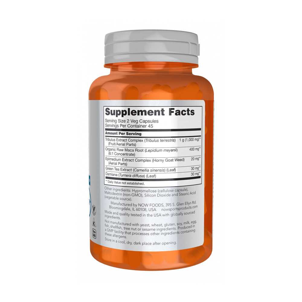 Now Foods Tribulus Extreme – Advanced Testosterone Support with Zma & Herbal Blend – 90 Veg Capsules thumbnail 2