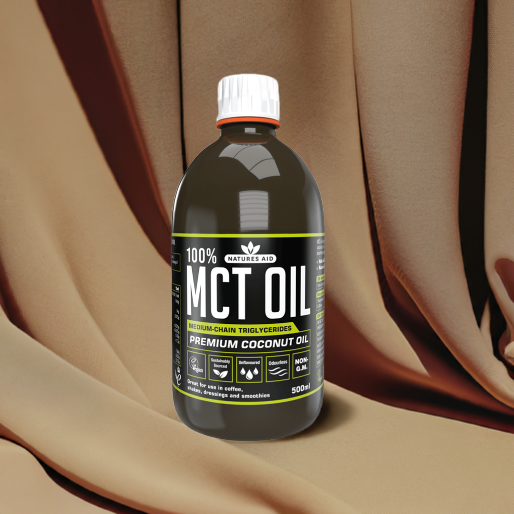 100% Pure MCT Oil 500ml By Natures Aid thumbnail 2