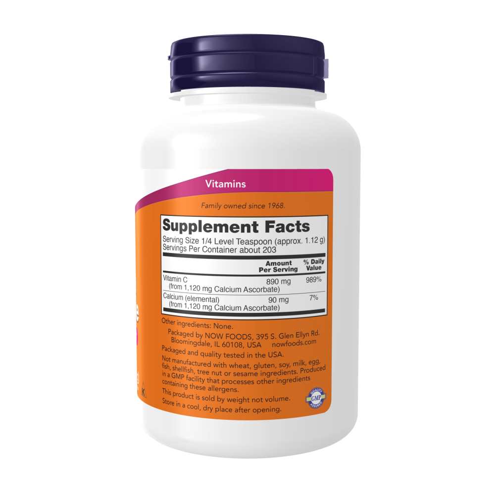 Now Foods Calcium Ascorbate Pure, Buffered Vitamin C Powder – Antioxidant Protection – 8 Oz (227 G) thumbnail 2