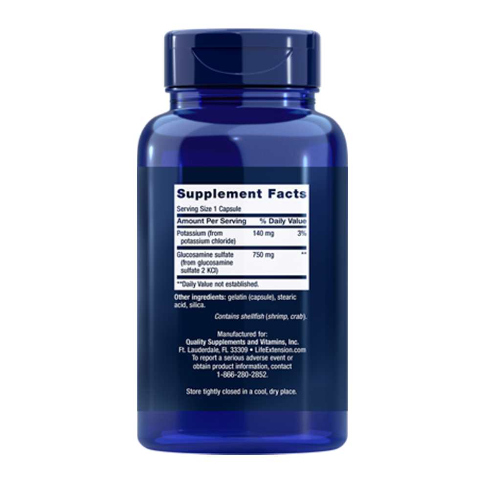 Life Extension Glucosamine Sulfate 750 Mg – 60 Capsules thumbnail 2