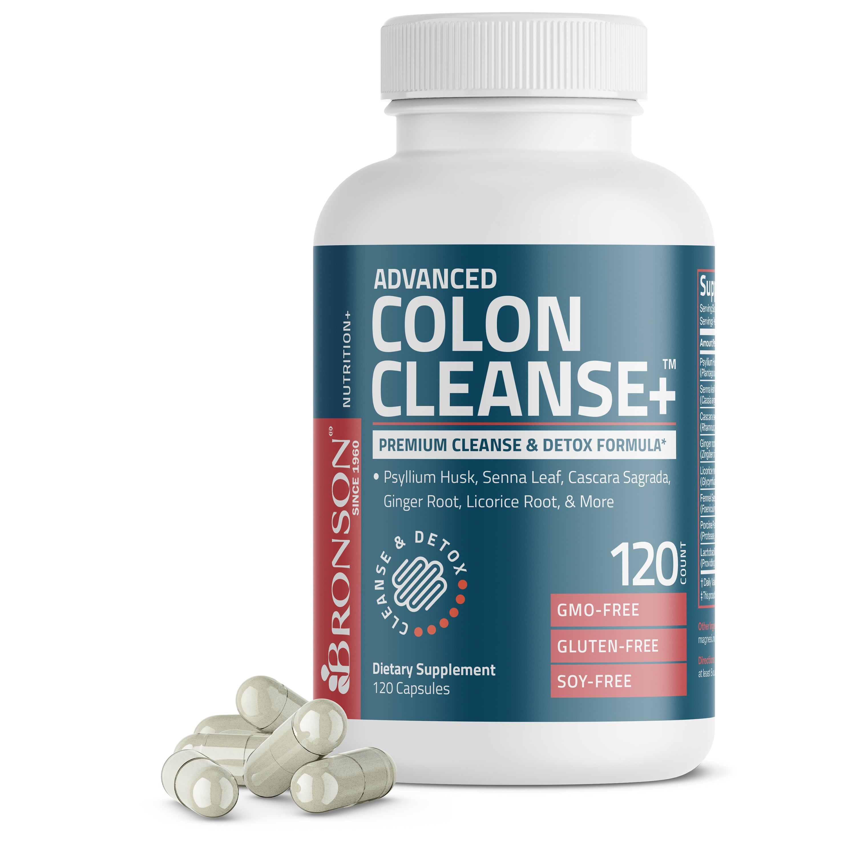 Bronson Vitamins Advanced Colon Cleanse 28 Caps thumbnail 3