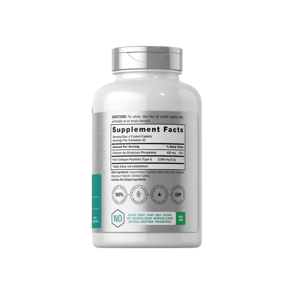 Horbäach Marine Collagen Peptides 2000mg per Serving | 180 Caplets thumbnail 2
