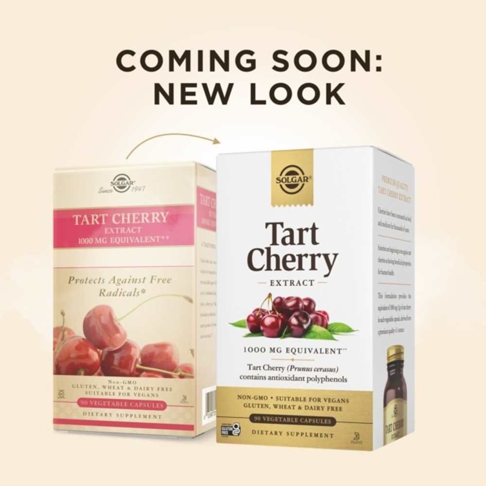 Solgar Tart Cherry 1000 Mg 90 Vegetable Capsules thumbnail 2