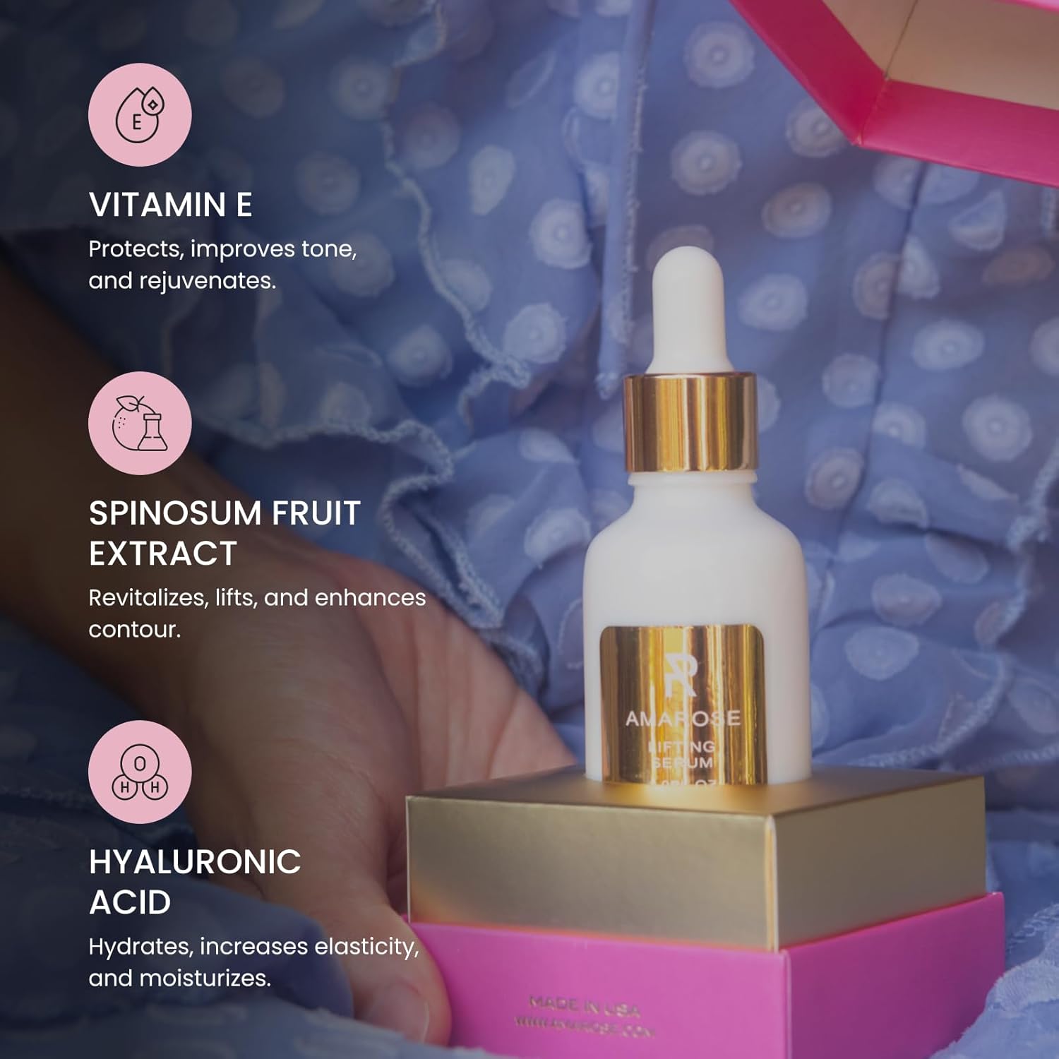 Amarose Lifting Serum - Advanced Skin Firming & Hydrating Formula (2.0 fl oz) thumbnail 2