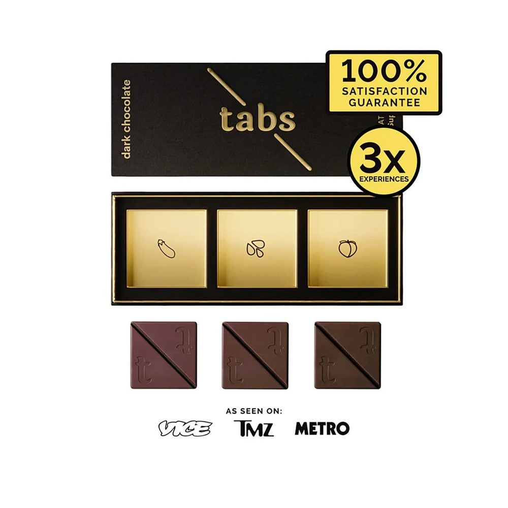 Dark Chocolate Tabs – 3 Chocolate Squares thumbnail 2