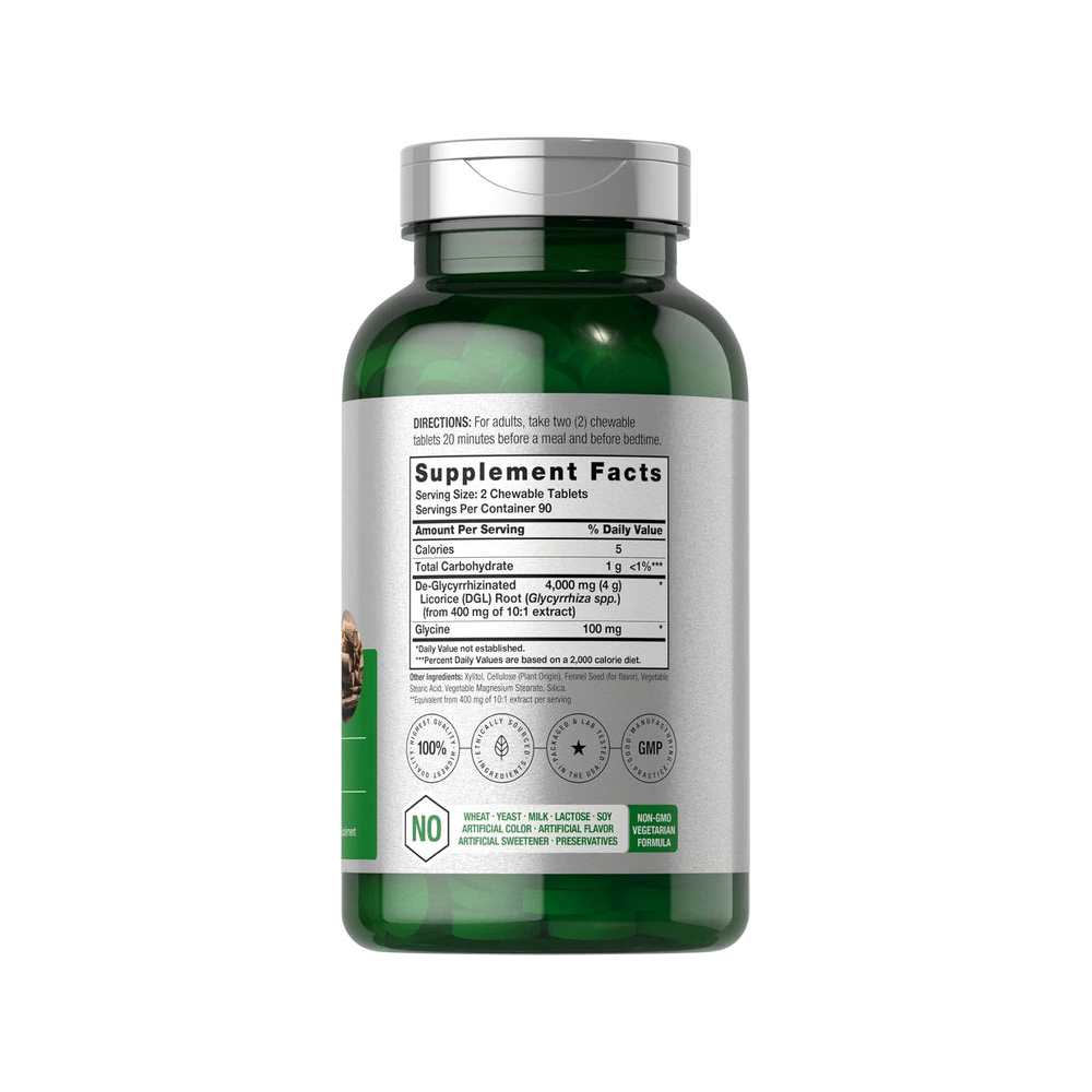 Horbäach Dgl Licorice 4000mg per Serving | 180 Chewable Tablets thumbnail 2