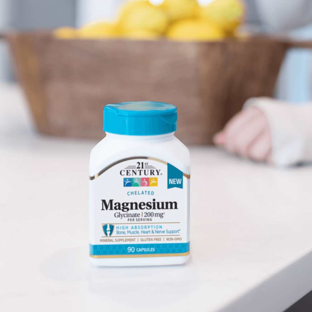 21st Century Magnesium Glycinate 200 Mg 90 Caps thumbnail 2