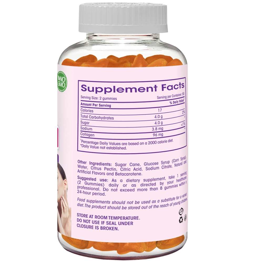 Flamingo Collagen Gummies – Hair, Skin & Nail Support | 100 Tropical Flavored Gummies thumbnail 2