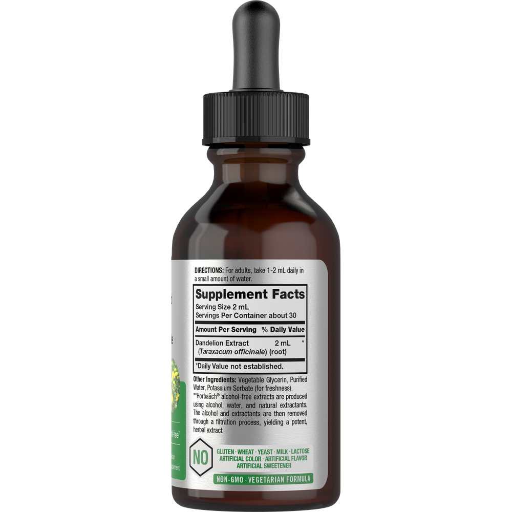 Horbäach Dandelion Root Extract | 2oz Liquid thumbnail 2
