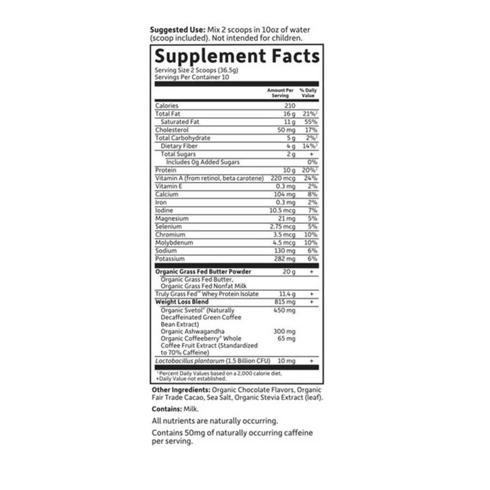 Garden of Life Dr. Formulated Keto Fit Weight Loss†* Shake Chocolate 12.87oz (365g) Powder thumbnail 2