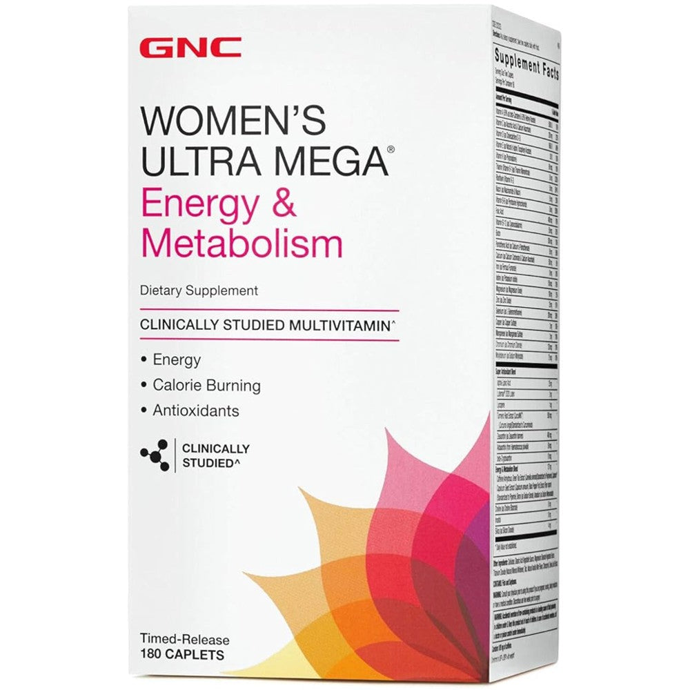 GNC Women’s Ultra Mega® Energy & Metabolism – Energy, Metabolism & Antioxidant Support thumbnail 4