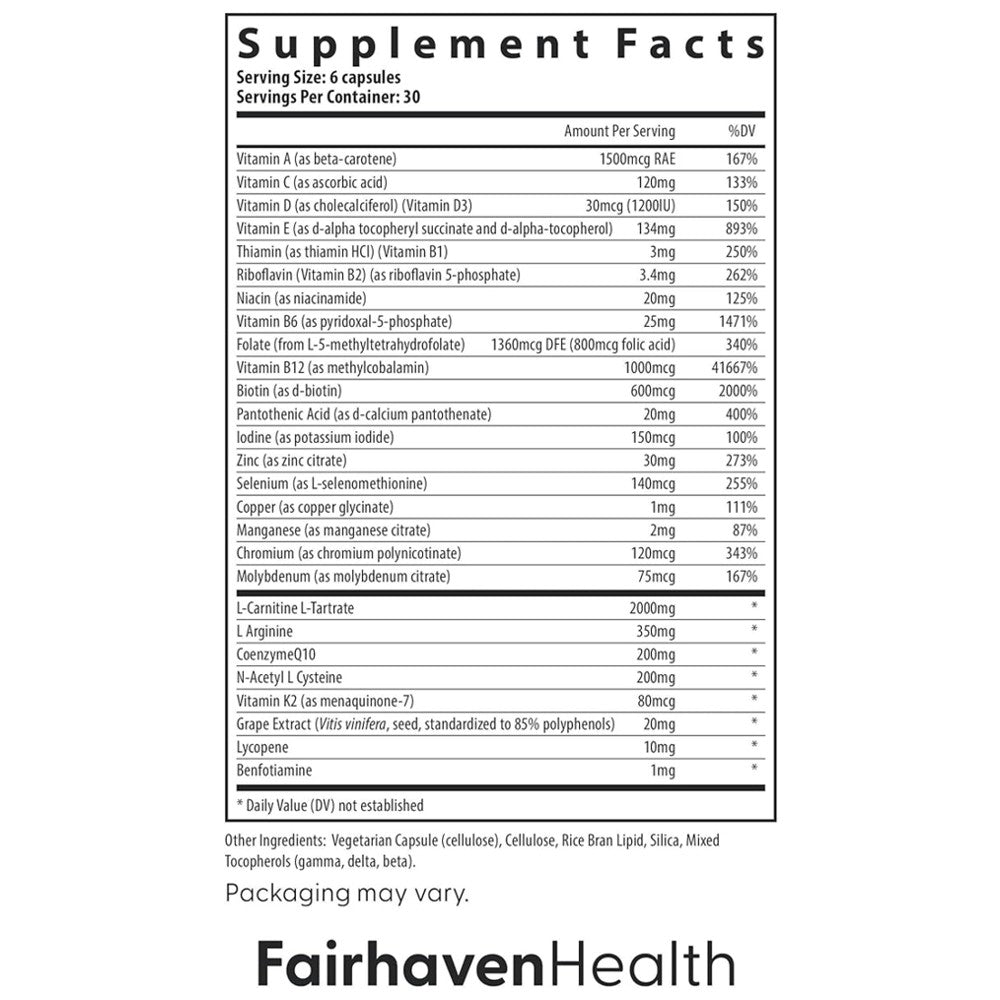 Fairhaven Health FH PRO® Men’s Fertility Multivitamin — 180 Capsules thumbnail 2