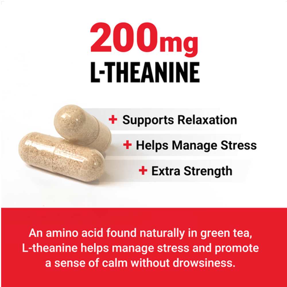 Force Factor L-Theanine – 60 Capsules thumbnail 2