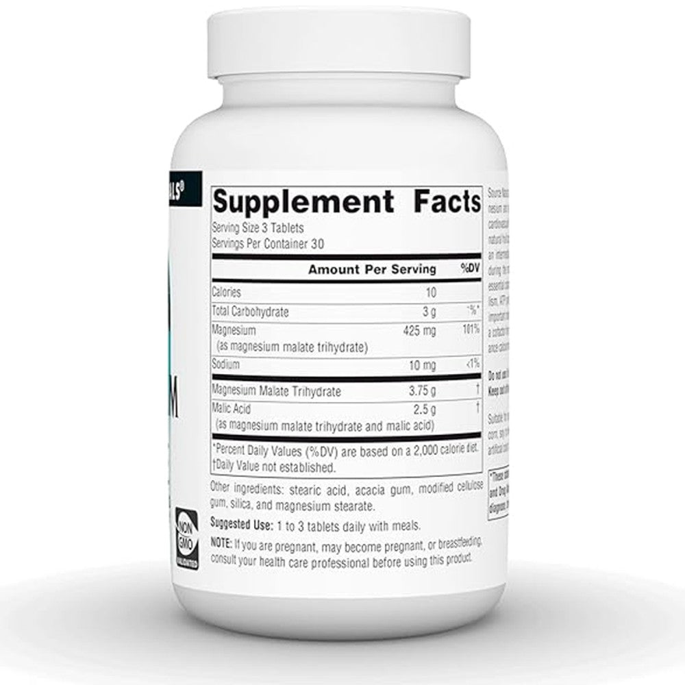 Source Naturals Magnesium Malate 3.750mg – Muscle & Energy Support thumbnail 3