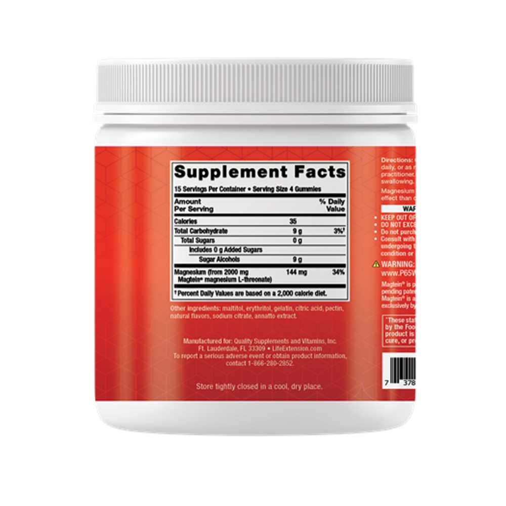 Life Extension Gummy Science™ Neuro-Mag® Magnesium L-Threonate (orange) – 60 Gummies thumbnail 2