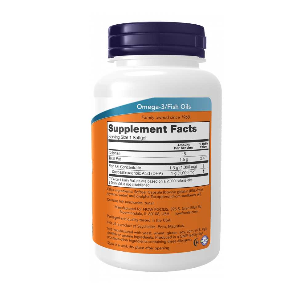 Now Foods Dha-1000 Fish Oil – 90 Softgels thumbnail 2