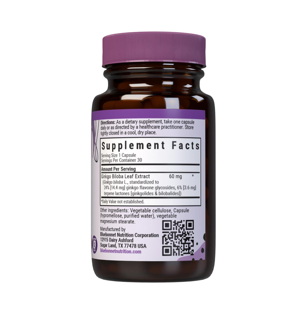 Bluebonnet Nutrition Ginkgo Biloba Leaf Extract 30 Caps thumbnail 2