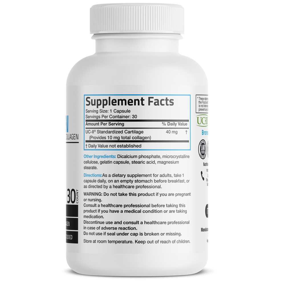 Bronson Uc-Ii® Type Ii Collagen – 30 Capsules | Clinically Studied for Joint Support thumbnail 2