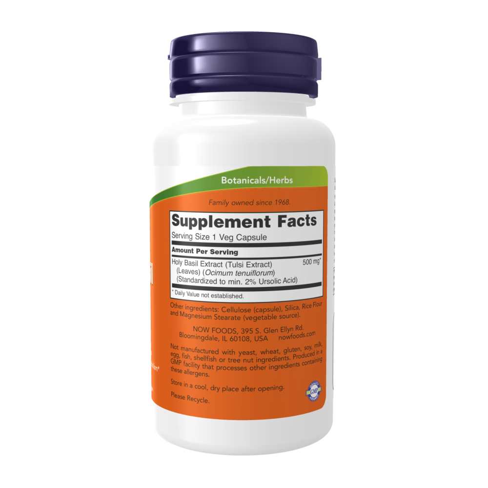 Now Foods Holy Basil Extract 500 Mg – Adaptogenic Herb – 90 Veg Capsules thumbnail 2