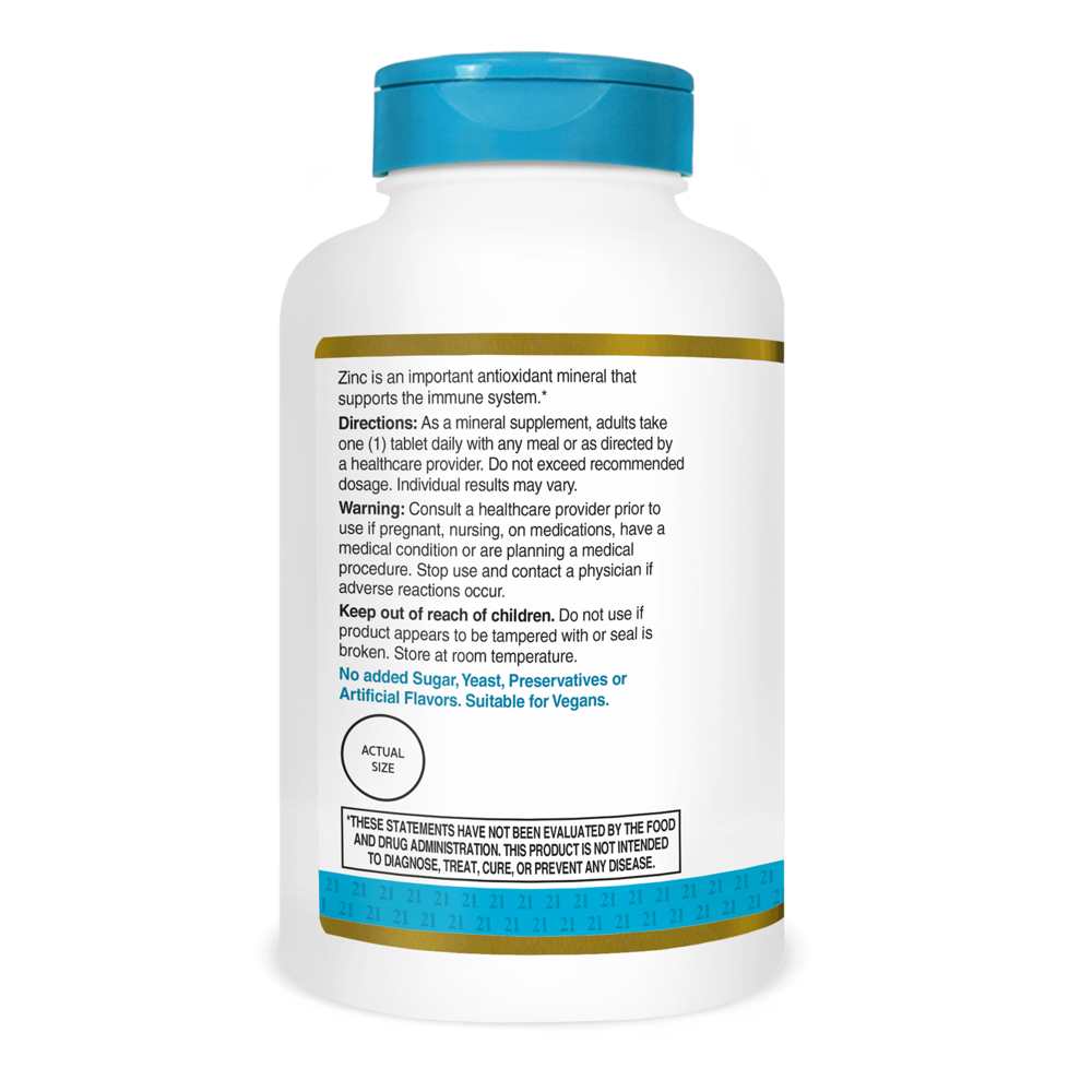 21st Century Zinc Citrate 50 Mg 360 Tabs thumbnail 2