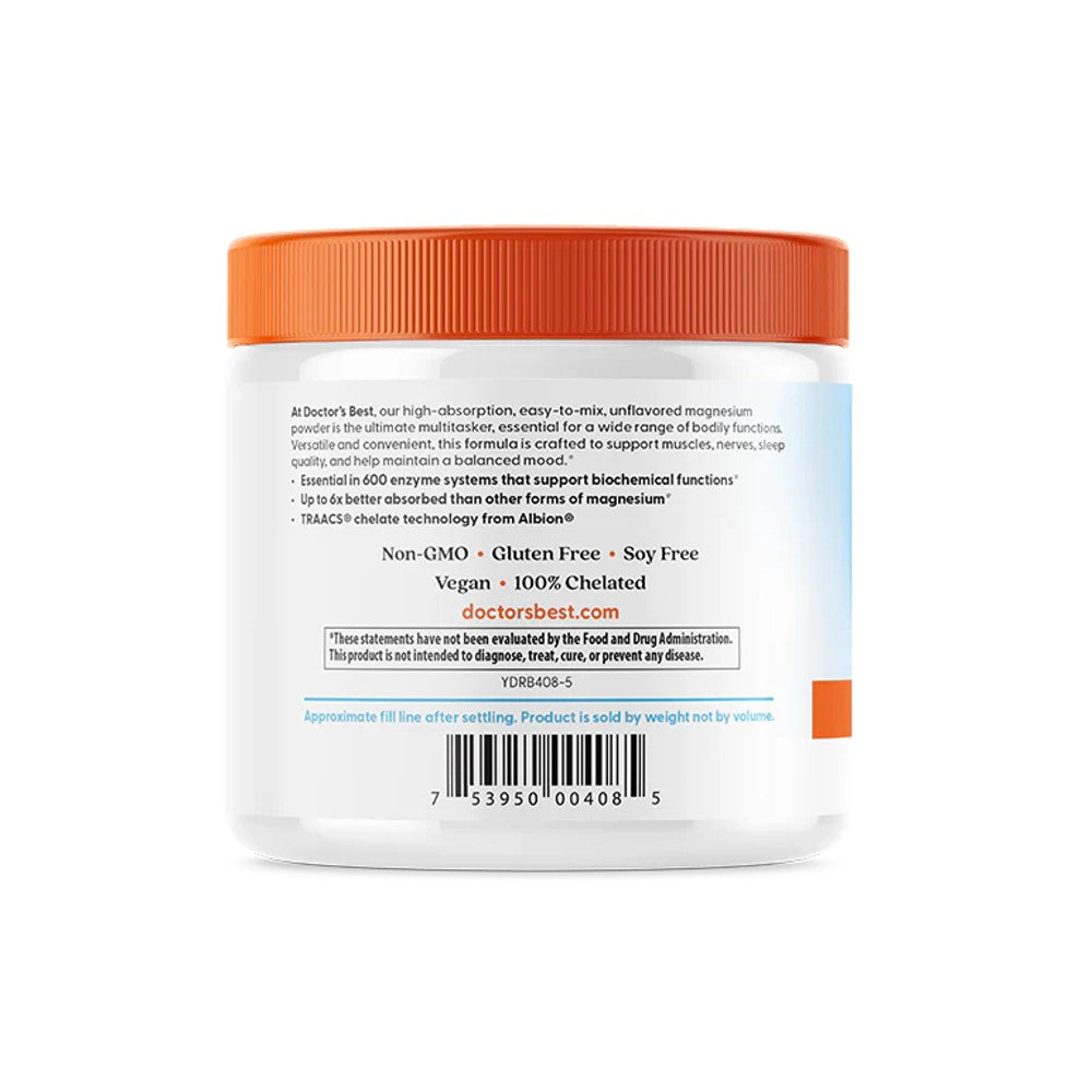 Doctor's Best Magnesium Powder with Lycinate Glycinate - Muscle Relaxation & Support thumbnail 2