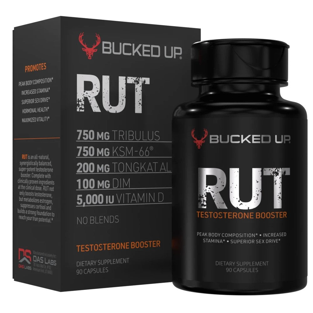 Bucked Up RUT Testosterone Booster - Peak Body Composition, Stamina & Superior Sex Drive - All-Natural Formula - 90 Capsules - DAS Labs Dietary Supplement thumbnail 5