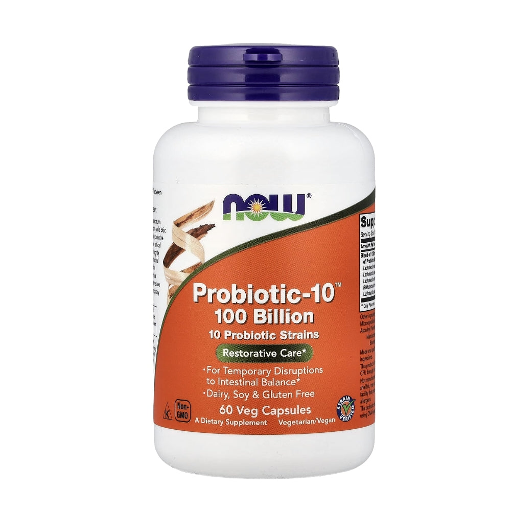 Now Foods Probiotic-10™ 25 Billion – 10 Clinically Validated Strains for Intestinal Flora Support – Veg Capsules thumbnail 4