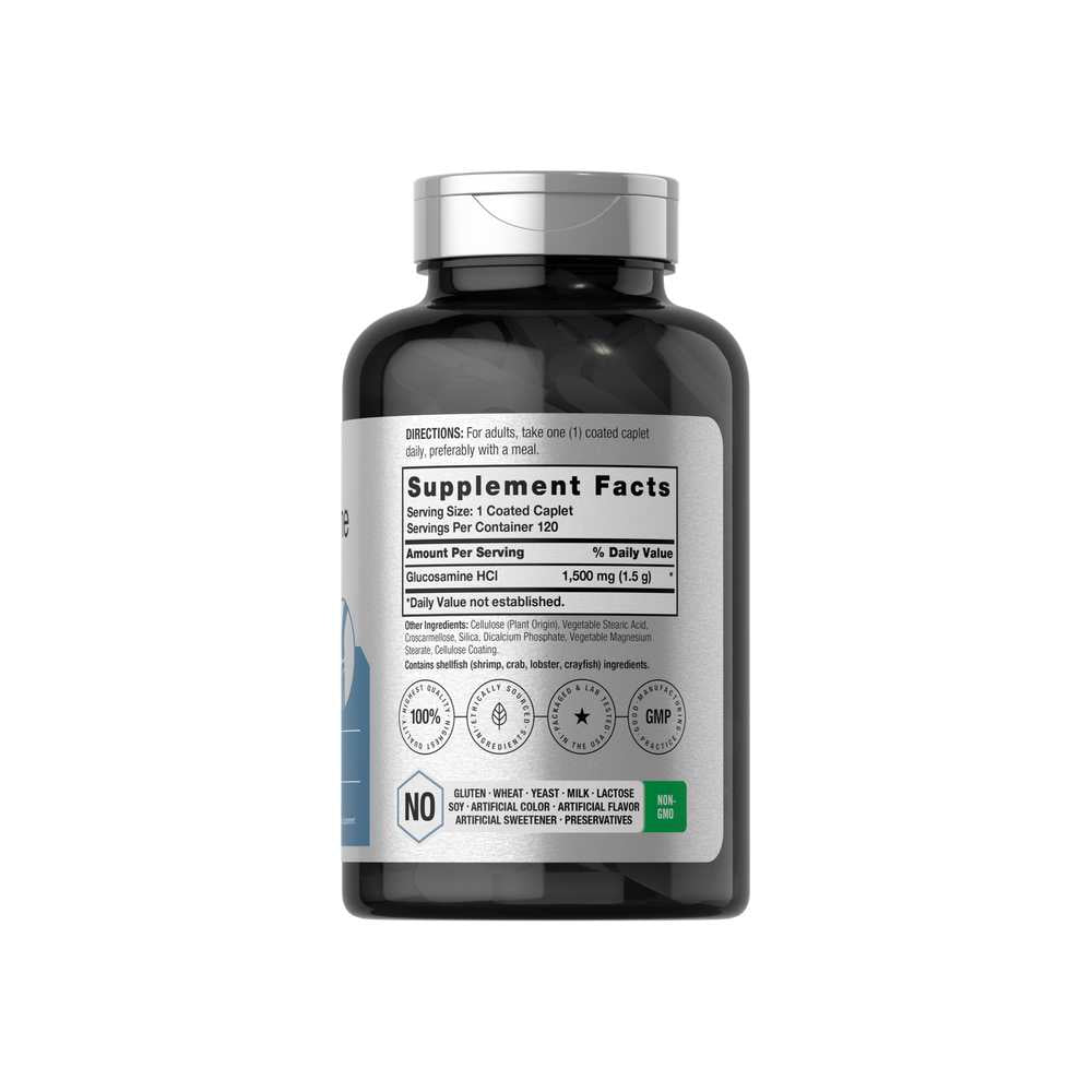 Horbäach Glucosamine Hcl 1500mg | 120 Caplets thumbnail 2
