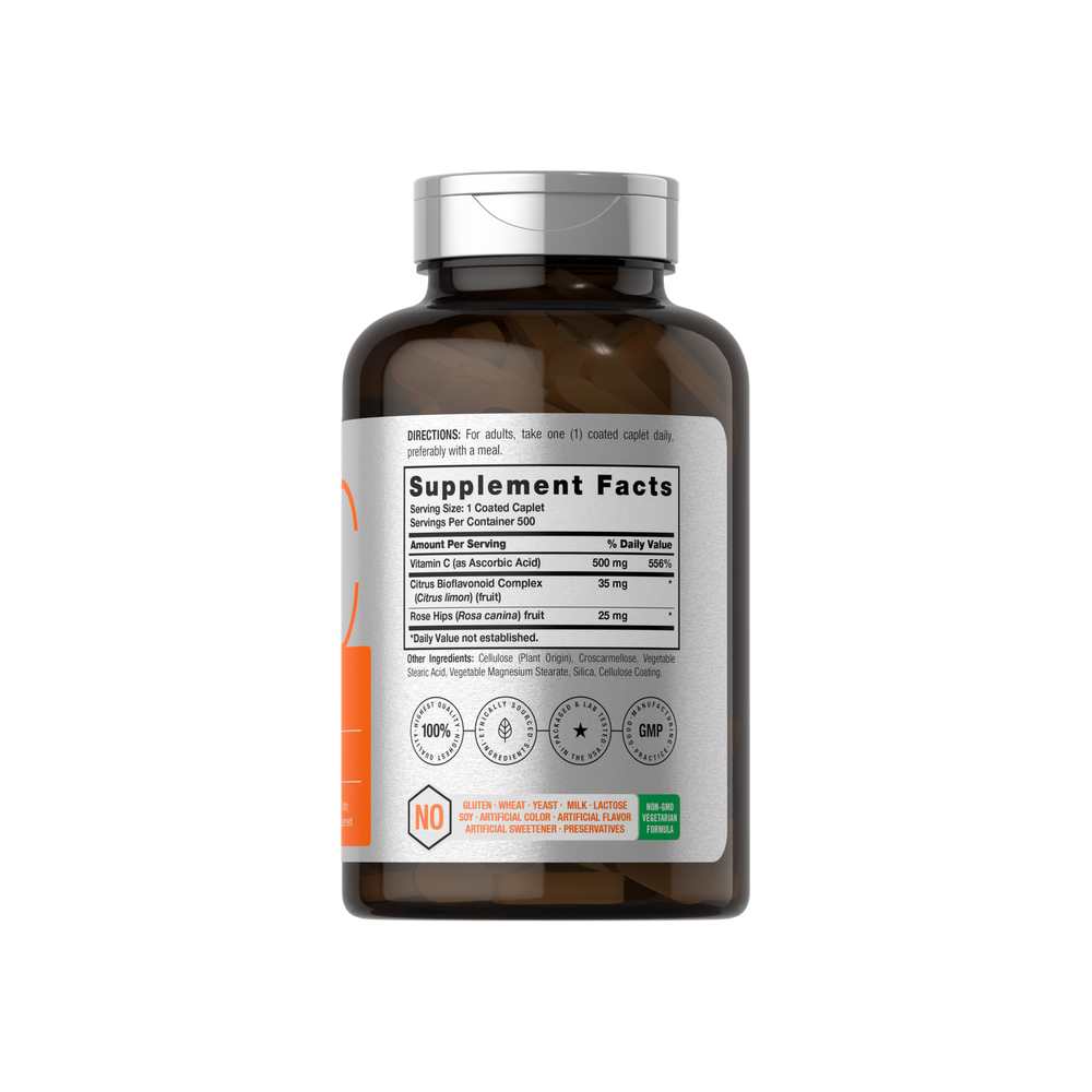 Horbäach Vitamin C 500mg | 500 Caplets thumbnail 2