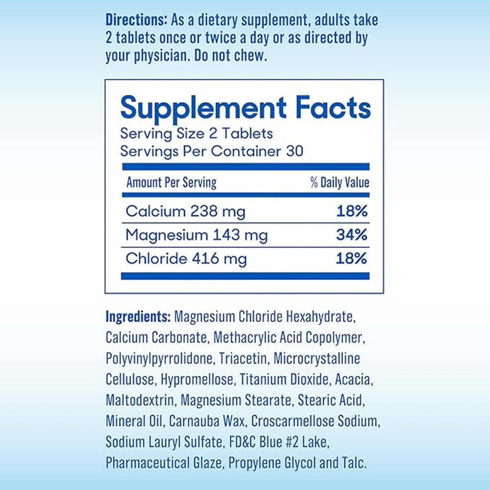 SlowMag Mg Muscle + Heart Support – Magnesium Chloride + Calcium thumbnail 2